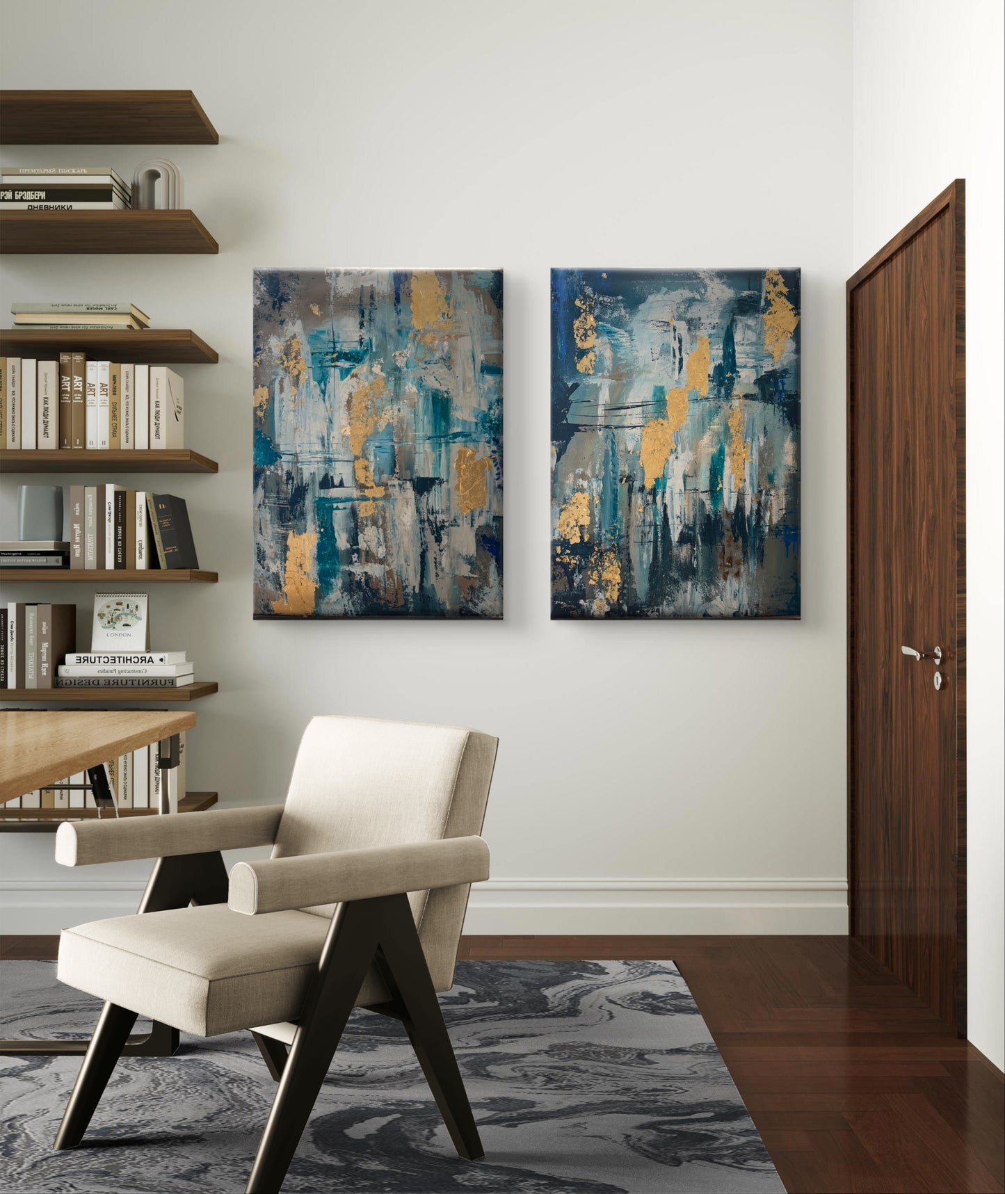 لجة- لوحتان - 80*70