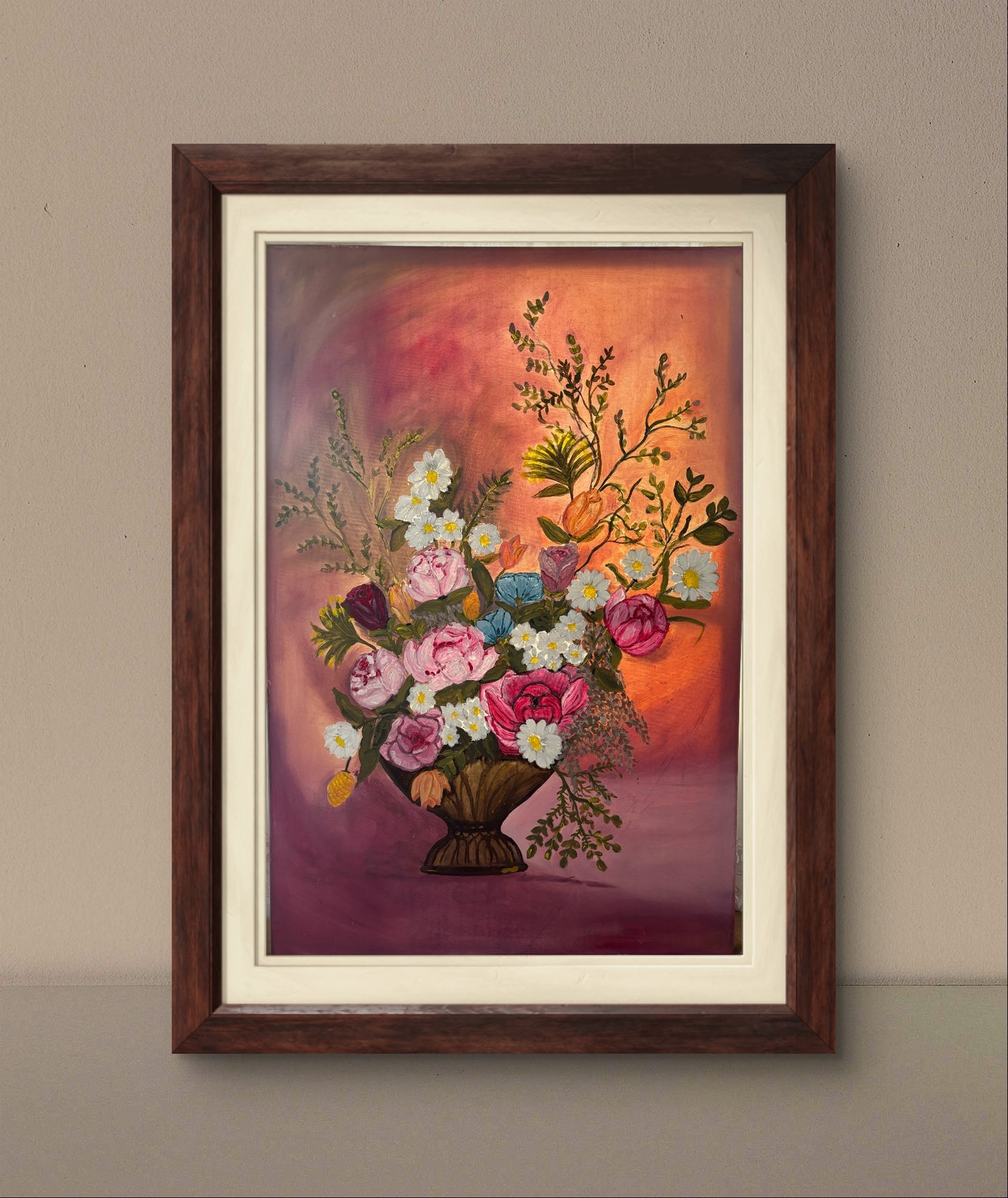 ربيع  الورود60*90