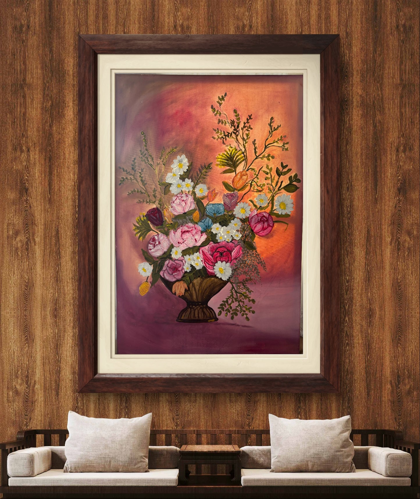 ربيع  الورود60*90