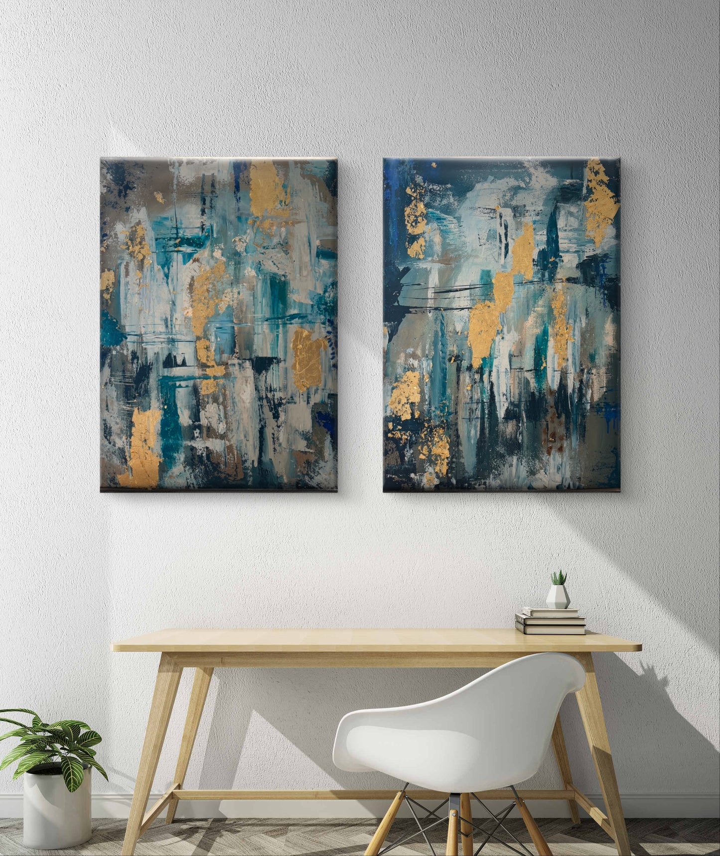 لجة- لوحتان - 80*70