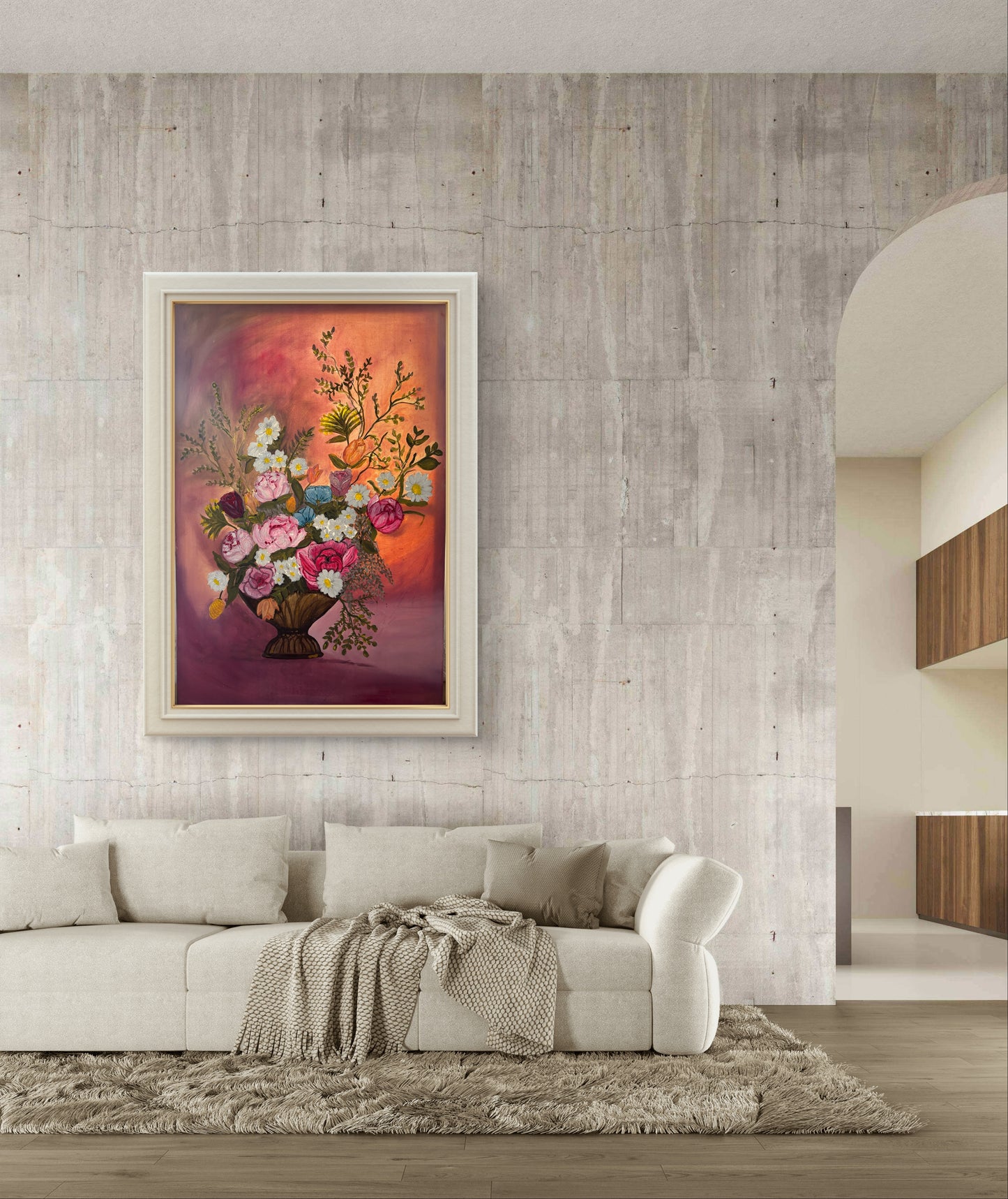 ربيع  الورود60*90