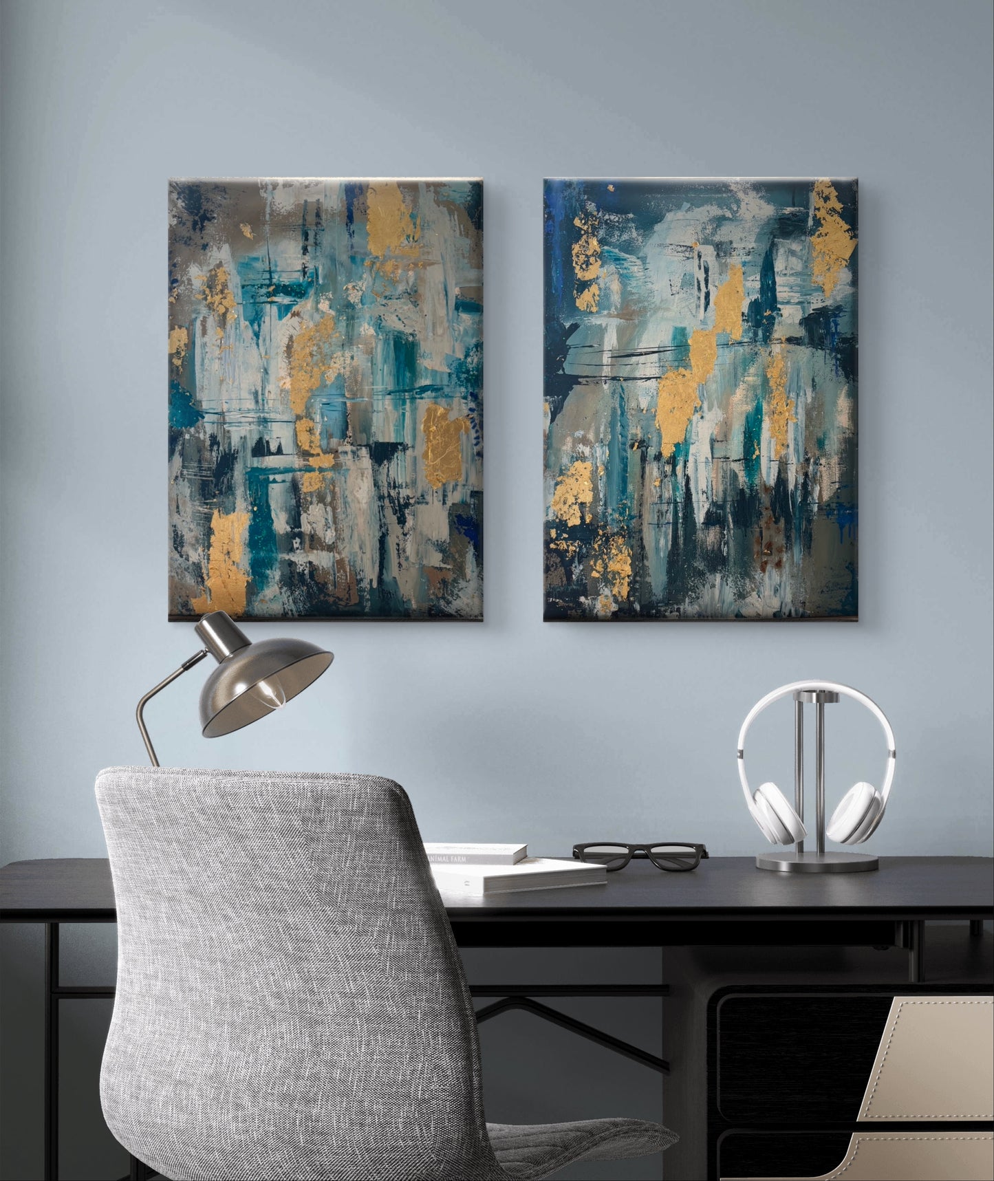 لجة- لوحتان - 80*70