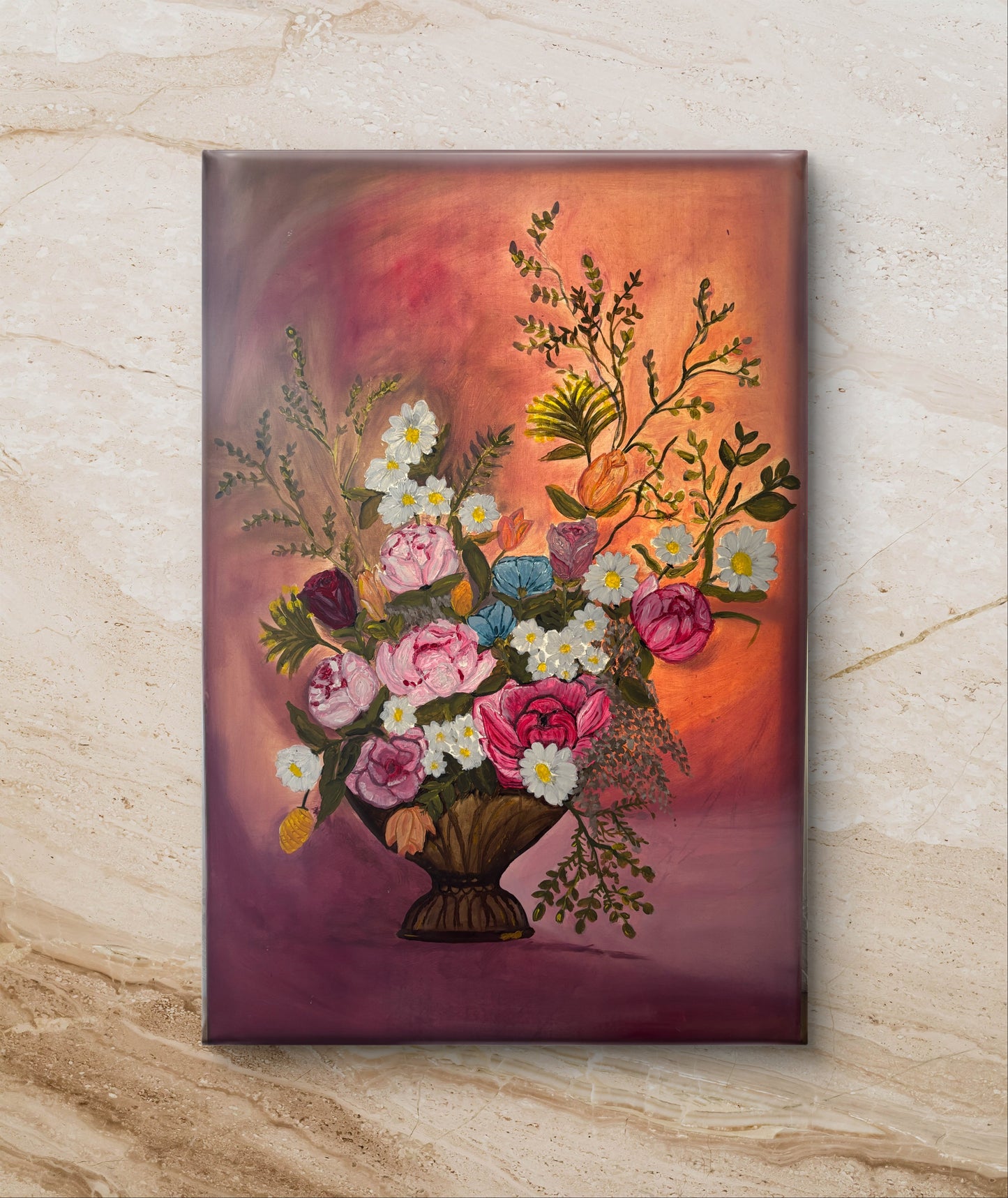 ربيع  الورود60*90