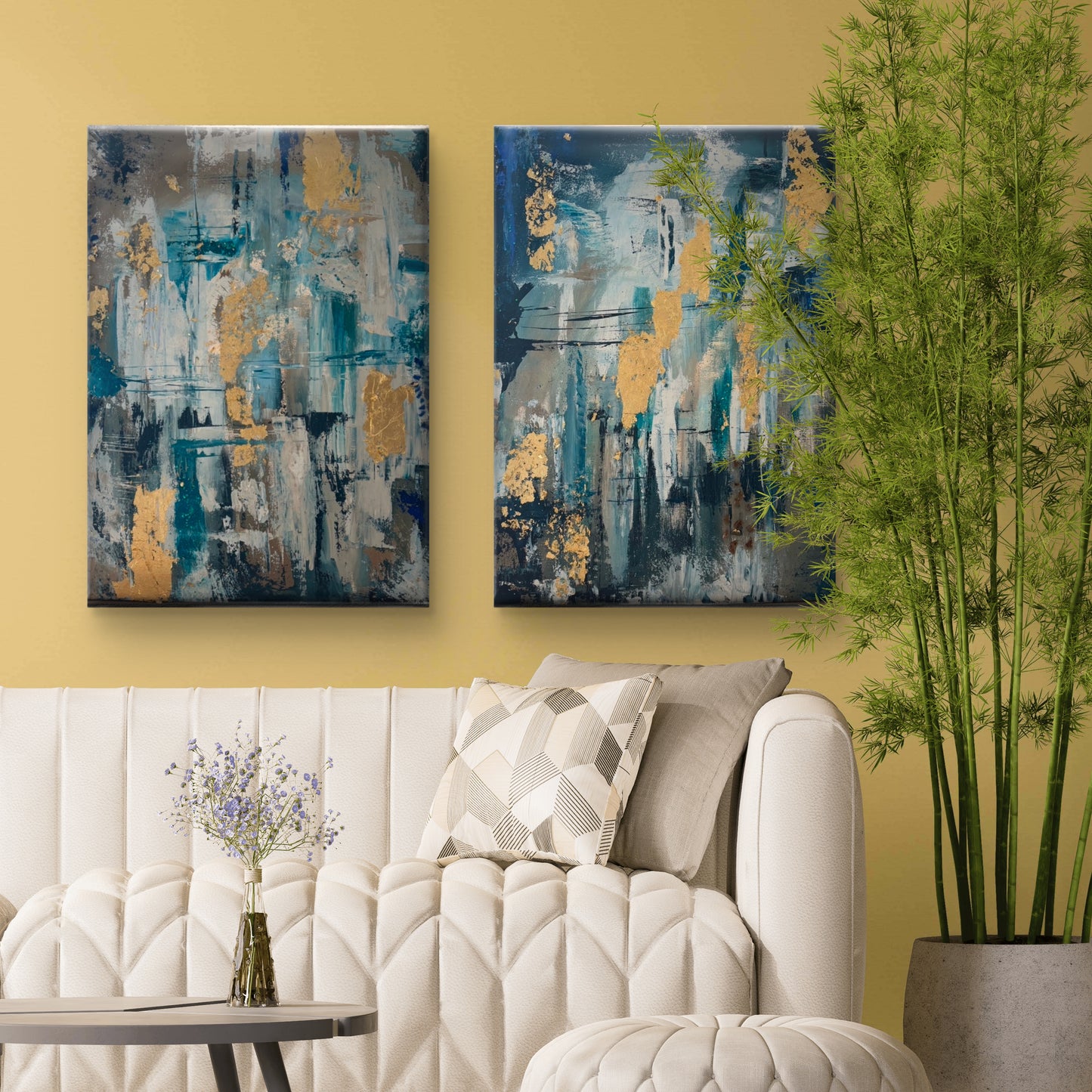 لجة- لوحتان - 80*70