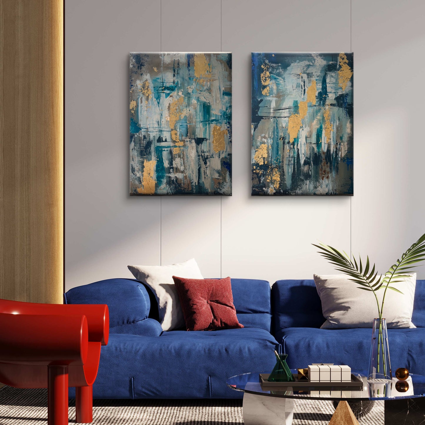 لجة- لوحتان - 80*70