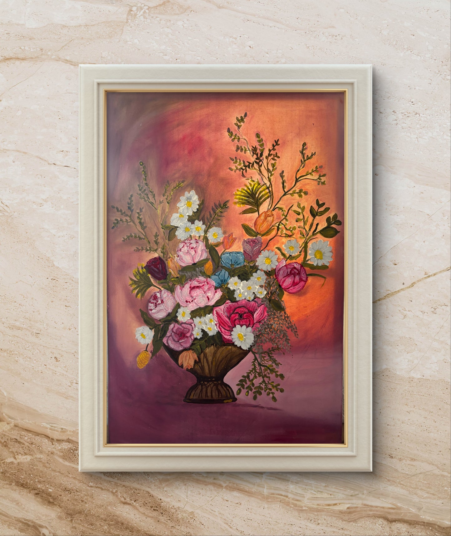 ربيع  الورود60*90