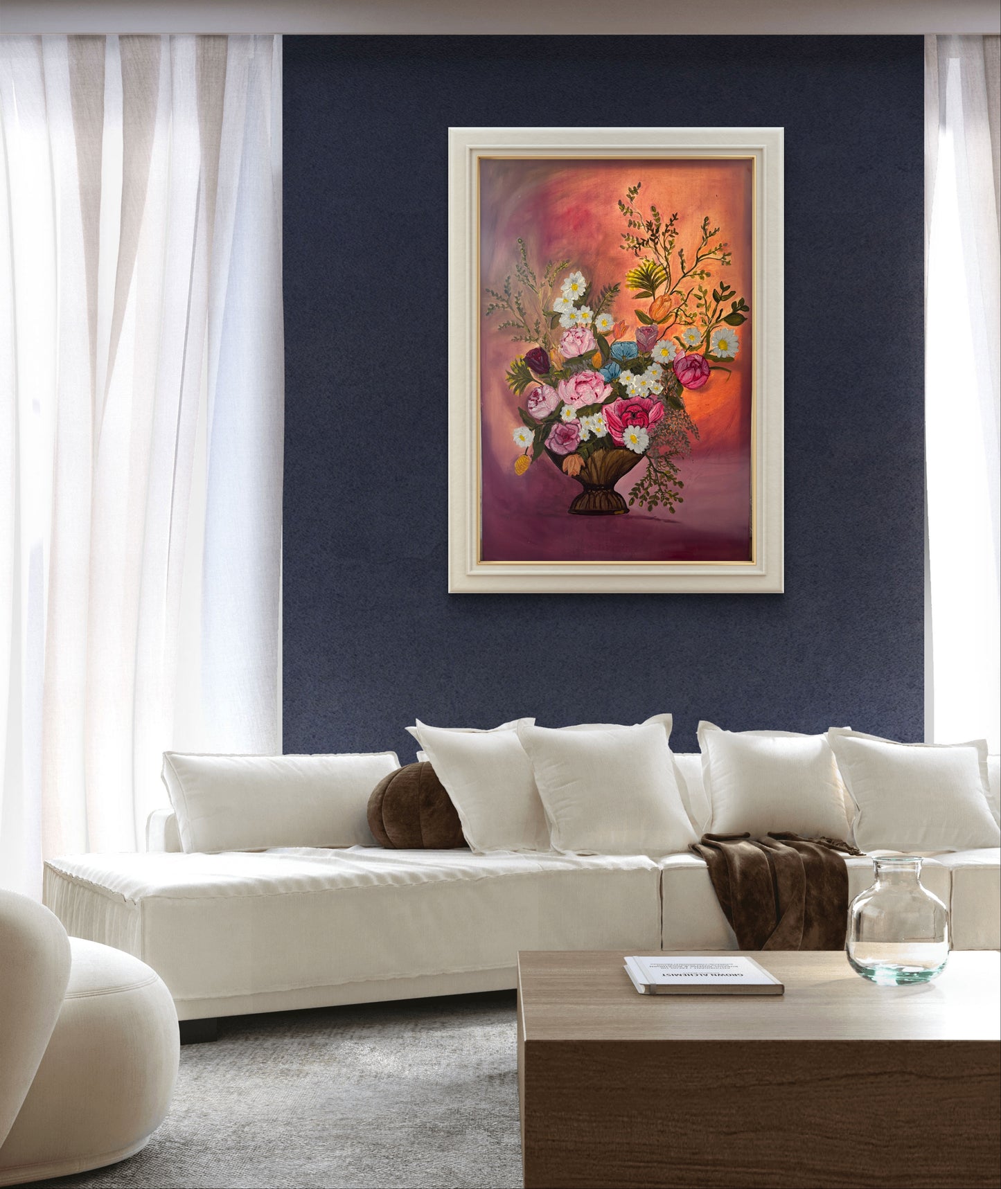 ربيع  الورود60*90