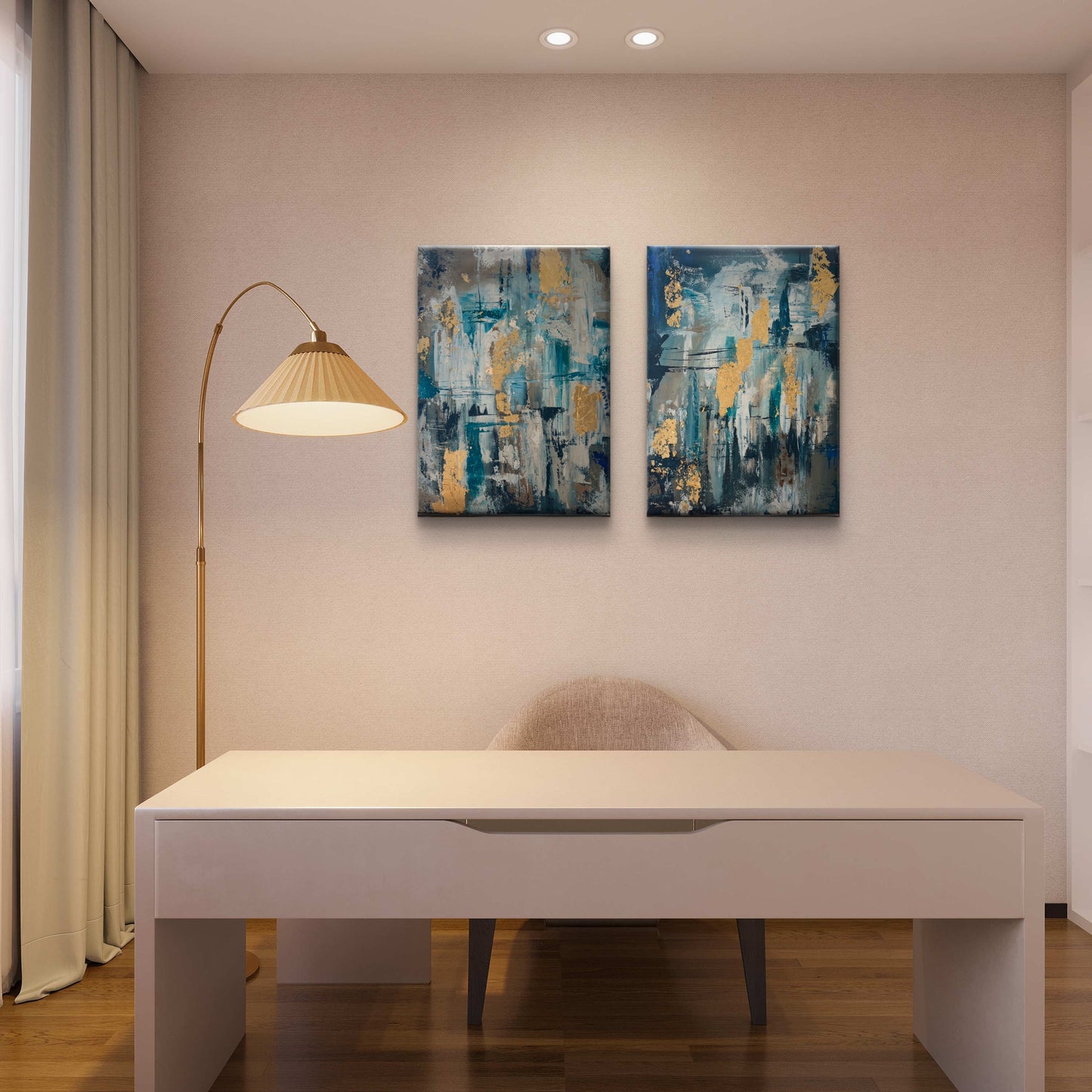 لجة- لوحتان - 80*70