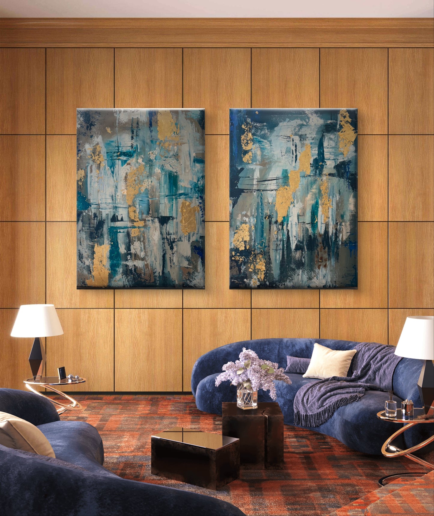 لجة- لوحتان - 80*70