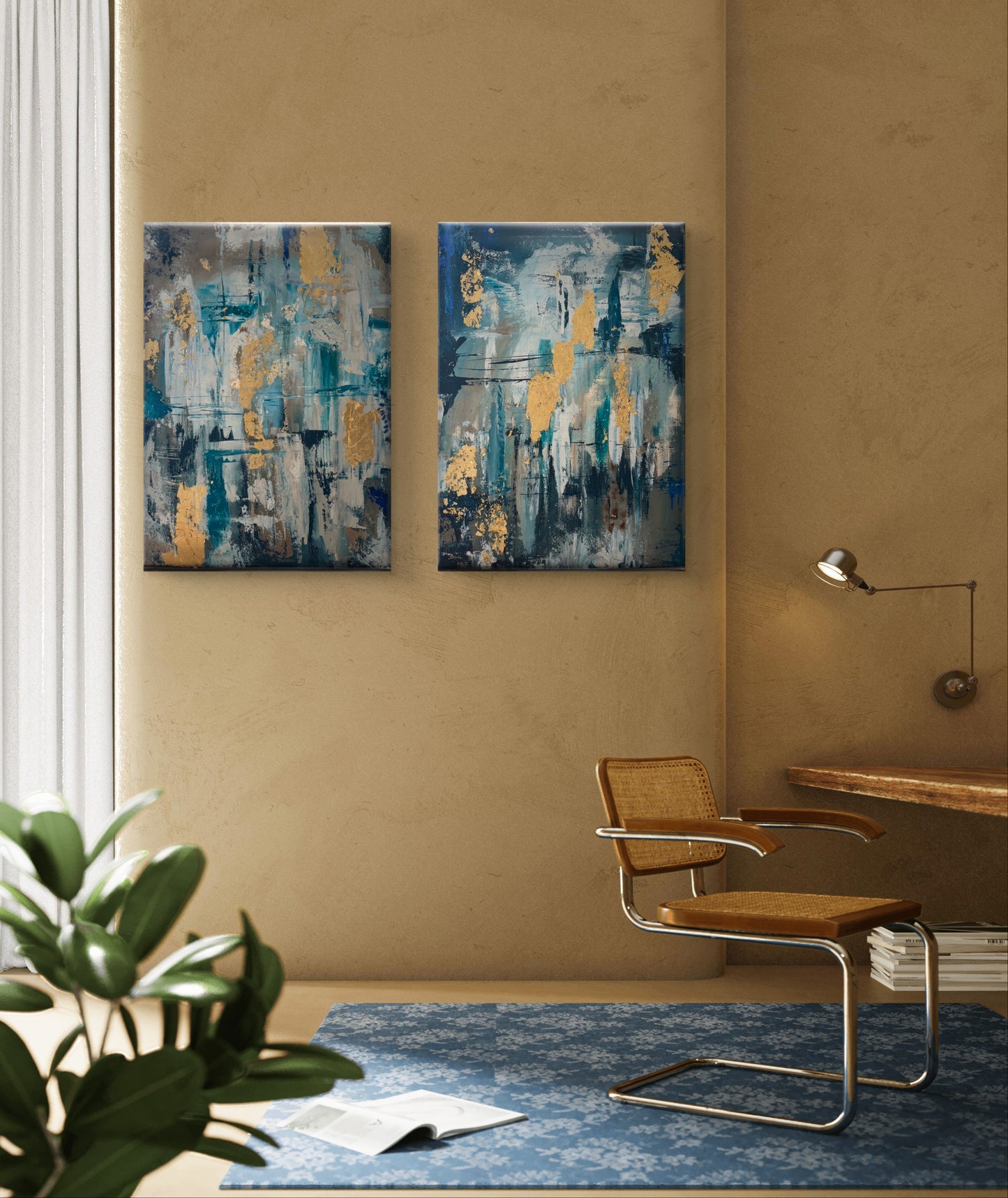 لجة- لوحتان - 80*70