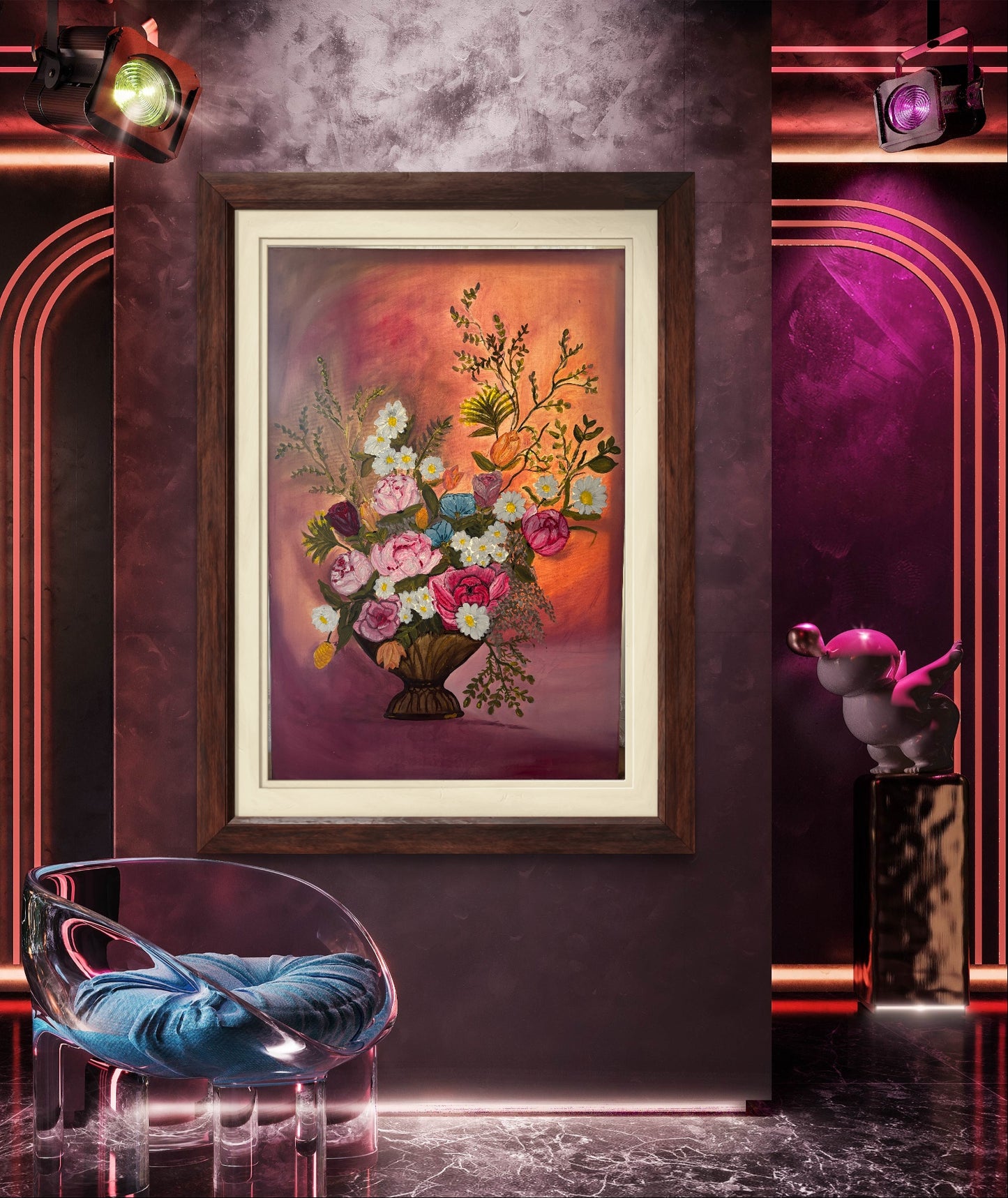 ربيع  الورود60*90