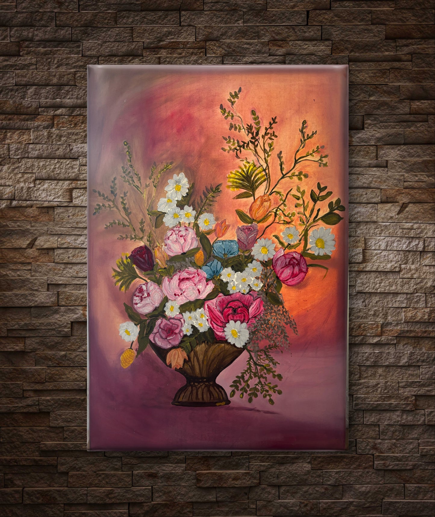 ربيع  الورود60*90