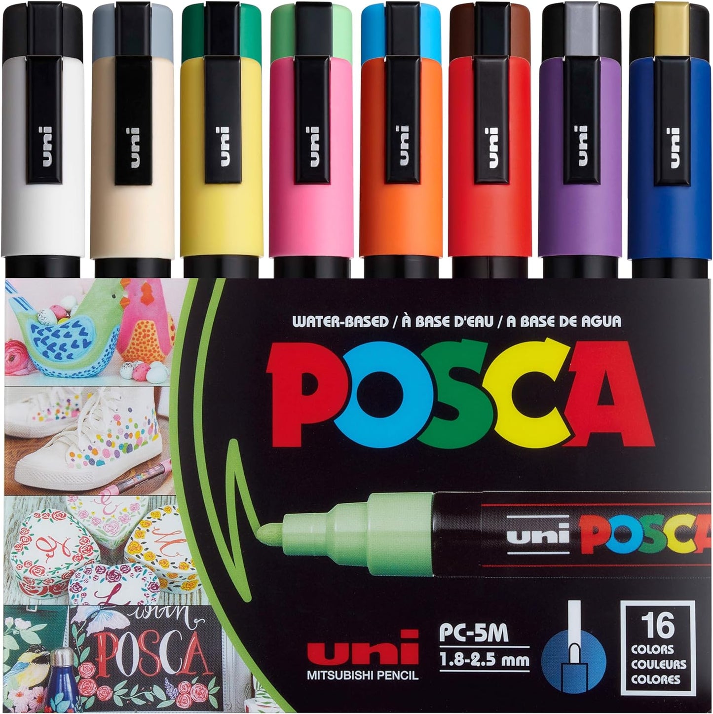 علبة أقلام posca