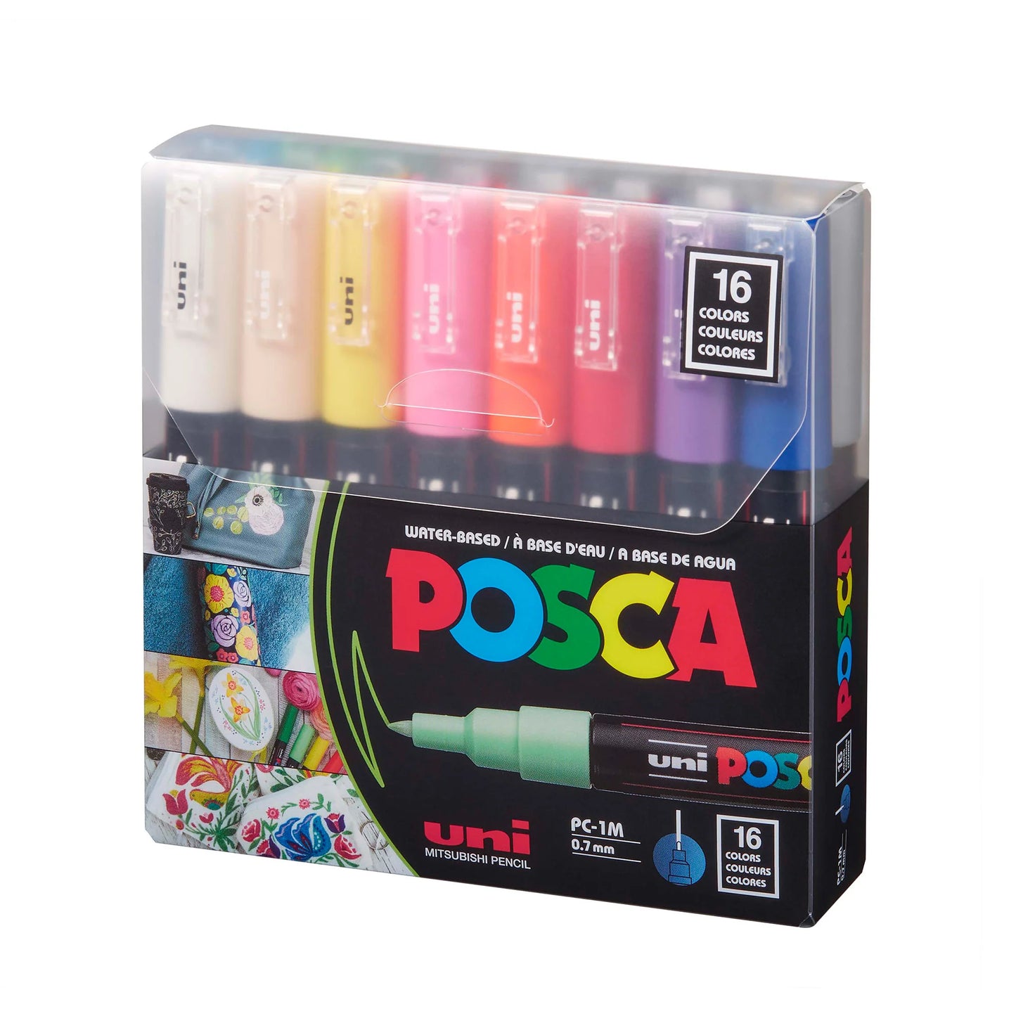 علبة أقلام posca