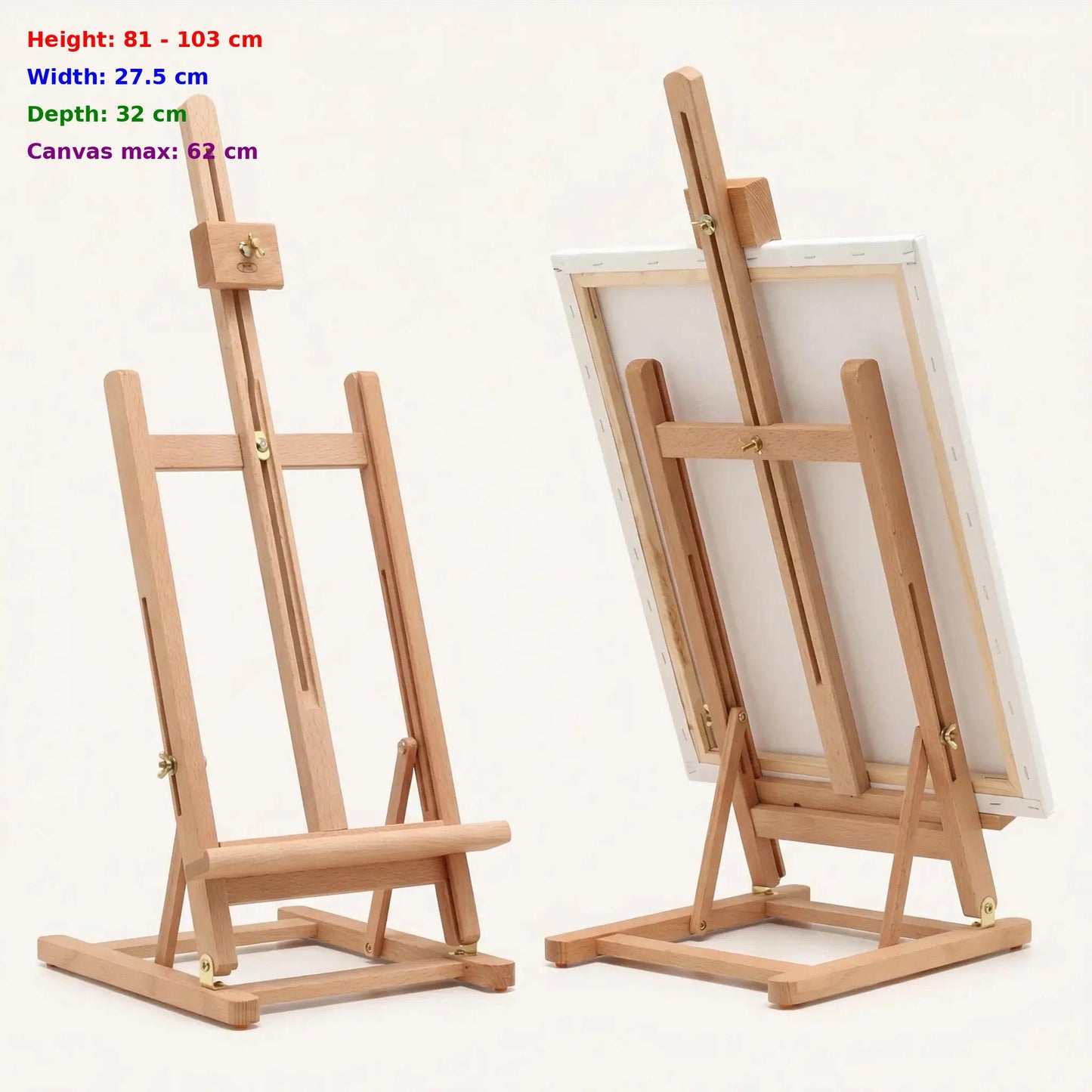 حامل لوحات خشبي قابل للتعديل (Easel)
