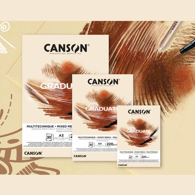 CANSON أوراق الرسم متعددة التقنيات