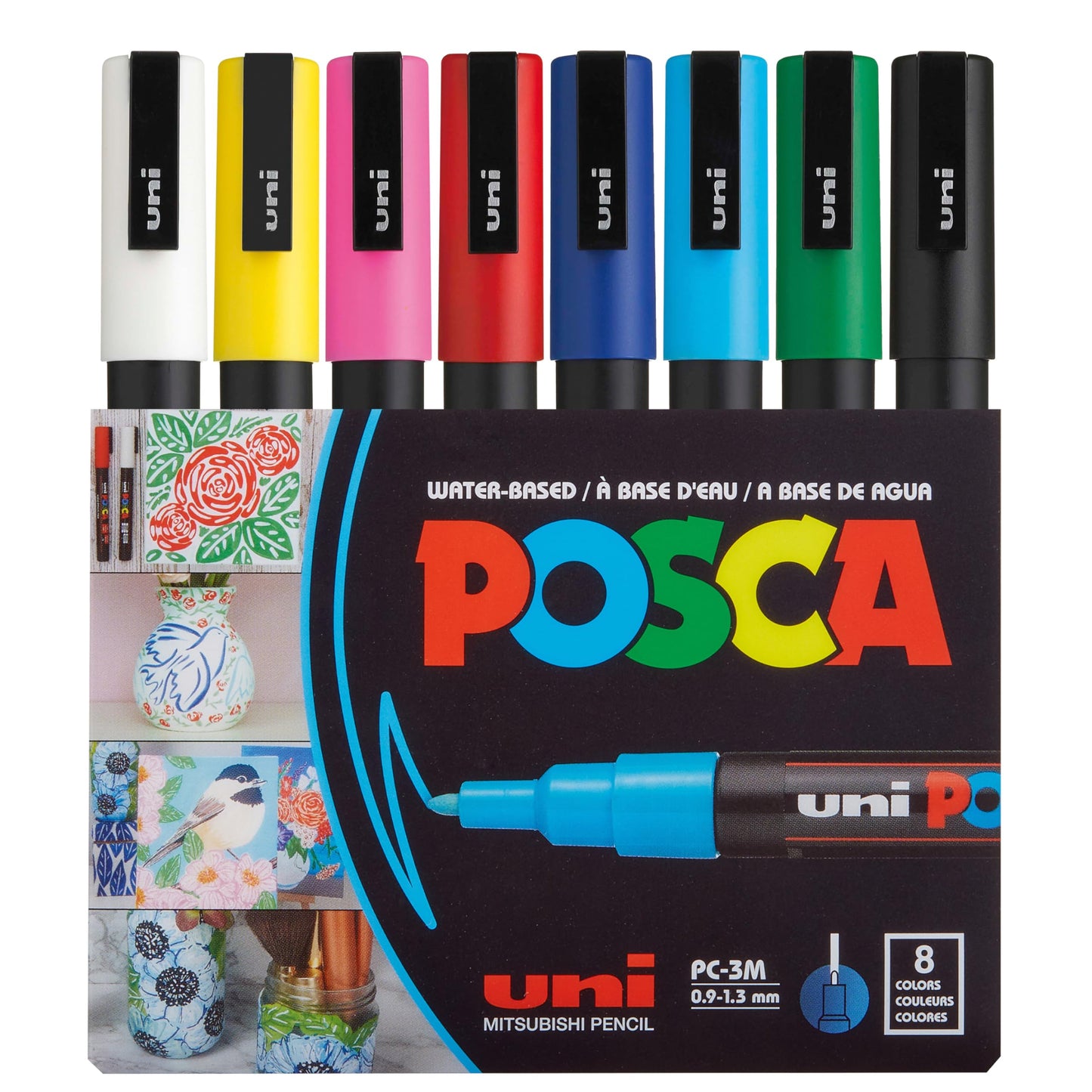 علبة أقلام posca